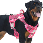 AUROTH Tactical Harness pink camo front view for no-pull control and snug fit