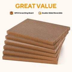 AUSCAT cat scratcher pads reversible for extended use.