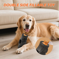 AUSCAT side-holes filled with peanut butter or soft pastes for quick rewards.