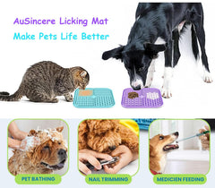 Strong suction cups keep the mat in place during baths, grooming, and training sessions.