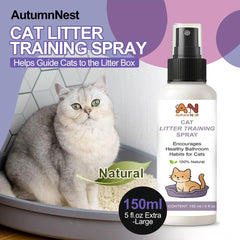 AutumnNest spray near the litter area helps guide cats to the box.