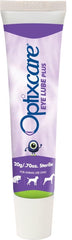 Aventix Optixcare Eye Lube Hyaluron texture closeup highlights gel-like hydration for comfortable use.