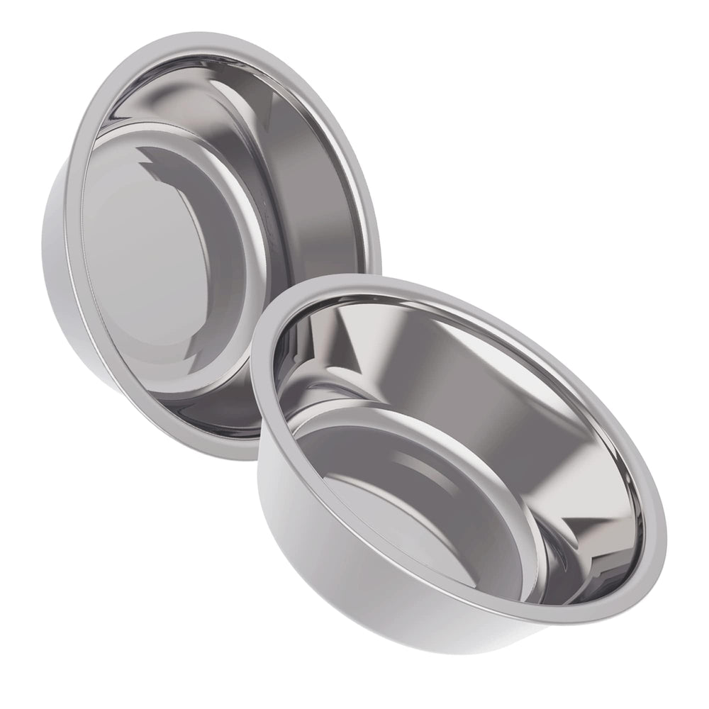 Averyday 21oz stainless steel dog bowls set for raised feeders prevents messes during meals
