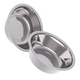 Averyday 21oz stainless steel dog bowls set for raised feeders prevents messes during meals