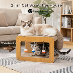 Avont cat scratcher pad close-up of sturdy cardboard surface