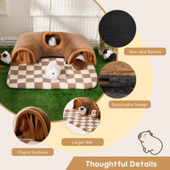 Avont plush fabric provides cozy comfort for lounging and exploration