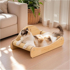 Avont sisal-scratcher-bed angle view, spacious lounge for indoor cats.