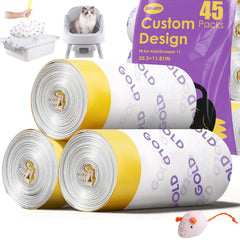 AWoHH Pet Pivot 45-count bags pack for bulk litter maintenance, mess-free.