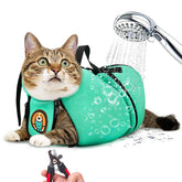 AWOOF cat grooming bag outer view with breathable mesh for comfort