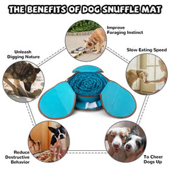 AWOOF Snuffle Mat foldable bowl feature for on-the-go meals