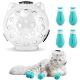 Axrivonte breathable cat muzzle enables calmer grooming sessions for pets.