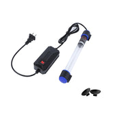 Ayamaxon 11W UVC light above a tank promoting clearer water appearance.