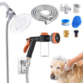 AYBBSHOW dog wash sprayer attachment with versatile 10-pattern spray for pets.