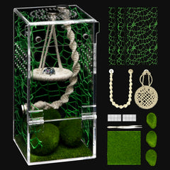 AZV Jumping Spider Enclosure with escape-proof door for safe feeding