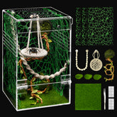 AZV Jumping Spider Enclosure front view with escape-proof design for safe observation.