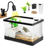 AZV turtle tank kit tank view for compact, beginner-friendly turtle habitat.