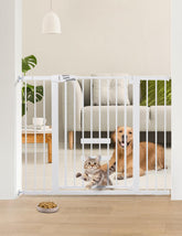 Babelio 36-inch extra-tall baby gate secures wide doorways for toddlers and large pets.