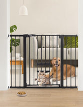 Babelio 36-inch extra-tall gate secures doorways for tall toddlers and large pets.