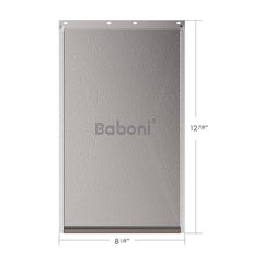 Screws included for easy installation on Baboni medium door.