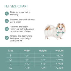 Baboni pet door kit includes cutout template for easy interior or exterior installation.