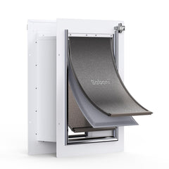 Baboni 3-flap wall pet door with steel frame for secure indoor/outdoor access