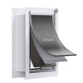 Baboni wall pet door with 3-flap design enabling independent entrances