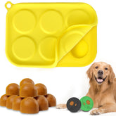 BABORUI 6-cavities dog treat molds with lid for precise portions and easy storage.