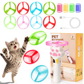 BABORUI cat disc launcher white front view ideal for interactive indoor play