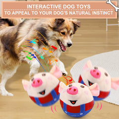 BABORUI pig interactive dog toy recording mode stimulates play and training
