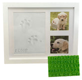 Baby Mushroom paw print keepsake frame displays a cherished pet memory beautifully.