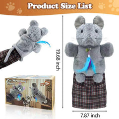 Babyye cat wrestling glove thick padding demonstrates protective design for playful tussles.