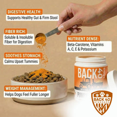 Back 40 Dogs pumpkin powder mixed with water to form a pumpkin puree