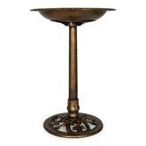 Backyard Expressions bird bath bronze finish with a spacious basin inviting multiple birds.