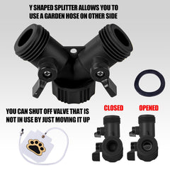BACOENG leak-proof copper valve reduces drips during outdoor use.