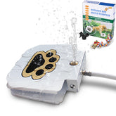 BACOENG outdoor dog water fountain with paw-activated design provides on-demand hydration.
