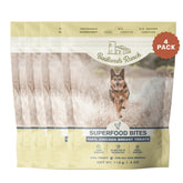 Badlands Ranch Superfood Bites bottle display, ideal for training rewards.