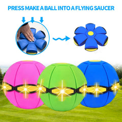 BADWALT Magic Bouncing Ball LED lighting enhances visibility during evening play