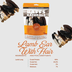 Baffs Naturals Lamb Ears natural treat delivering wholesome snacking and satisfaction.