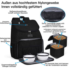 BAGLHER Travel Bag front pocket opens as a feeding pad for quick meals.