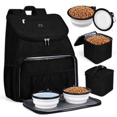 BAGLHER Dog Travel Bag front view with organized compartments for easy trips.