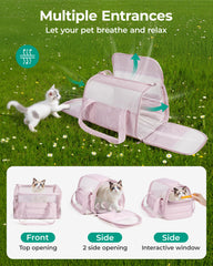BAGSMART anti-collapse frame keeping pet secure during travel