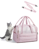 BAGSMART Cat Carrier front view shows a compact, airline-approved travel solution for small pets.