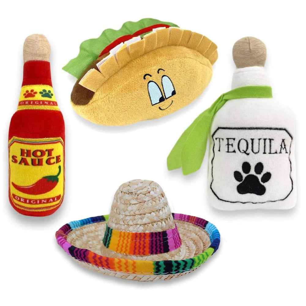Baja Ponchos sombrero plush toy for festive play and gentle chews.
