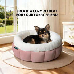BALANCE donut bed anti-slip bottom stays put on floors.