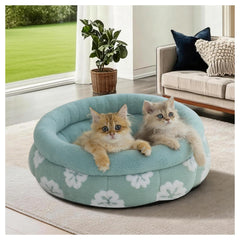 BALANCE cat bed donut full view shows cozy nest for pets