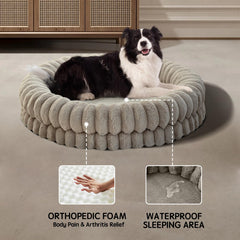 BALANCE Donut Bed anti-slip bottom keeps bed from sliding on smooth floors.