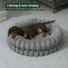 BALANCE Orthopedic donut bed with egg crate bottom supports joints during rest