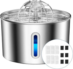 BalimoPet cat water fountain 74oz delivers fresh, filtered hydration for indoor cats.