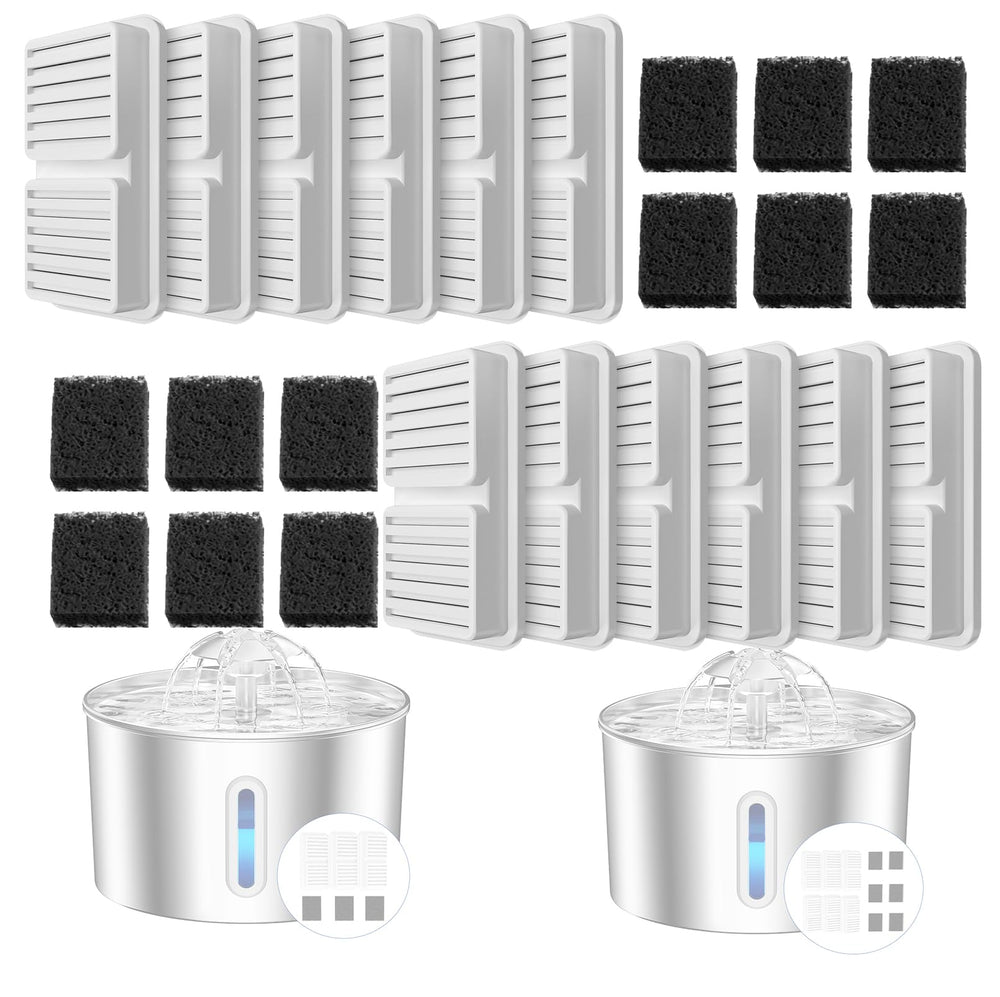 BalimoPet cat fountain filters 12-pack in action, delivering cleaner water.