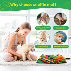 Banlangen snuffle mat floral design invites foraging and enrichment